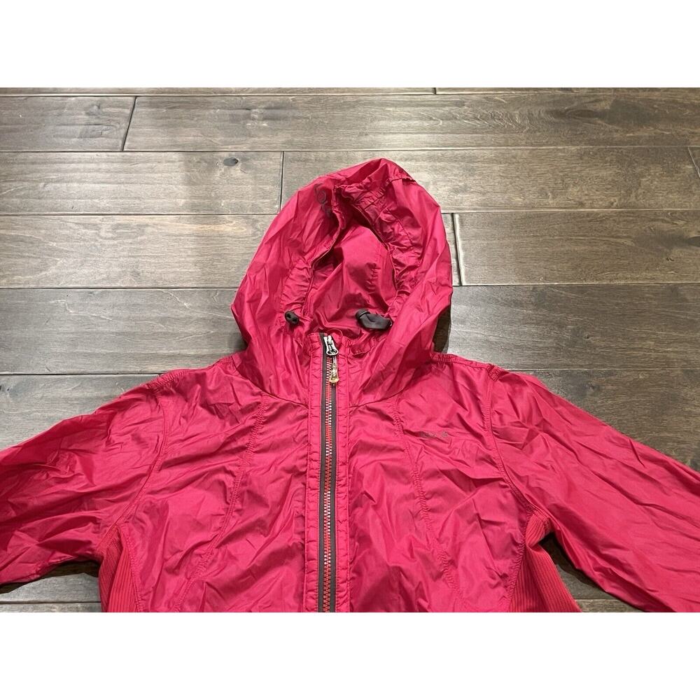 Lole Womens Pink Full Zip Hooded Water Repellent Raincoat Jacket Size XS 2-4 - Picture 4 of 10
